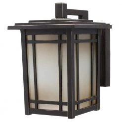 Port Oxford 1-Light Oil Rubbed Chestnut Outdoor Wall Lantern Sconce by Home Decorators Collection -Outlet Home Decorators Collection Store oil rubbed chestnut home decorators collection outdoor sconces 23212 a0 1000