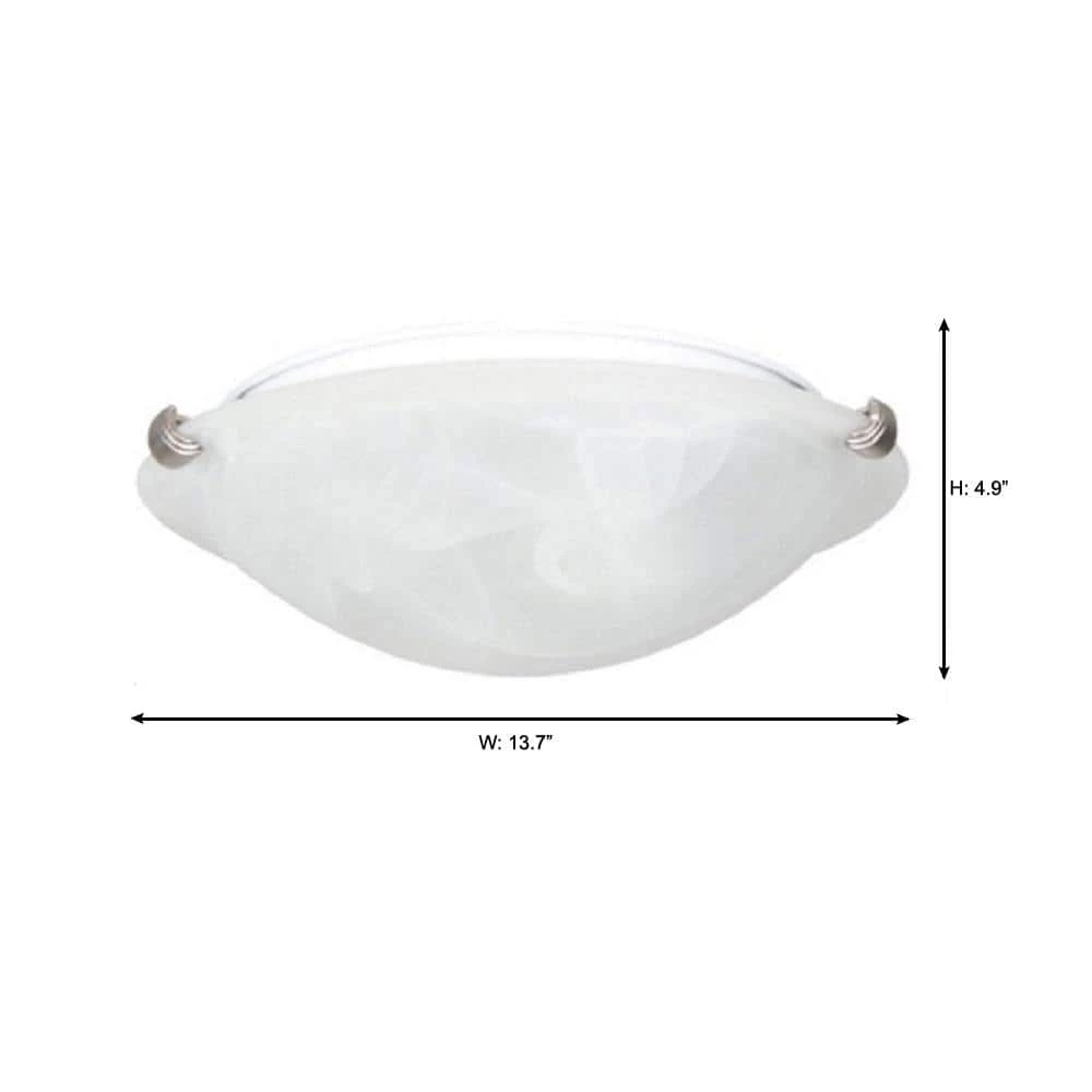 Chalene 12 in. Pewter Integrated LED Clip Flush Mount by Home Decorators Collection 5 Chalene 12 in. Pewter Integrated LED Clip Flush Mount by Home Decorators Collection - Image 3