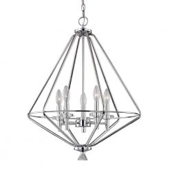 Marin 5-Light Polished Chrome Chandelier with Crystal Accents by Home Decorators Collection