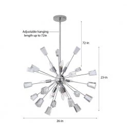 Kimberly 9-Light Crystal and Chrome Sputnik Chandelier by Home Decorators Collection -Outlet Home Decorators Collection Store polished chrome home decorators collection chandeliers p579mh chr a0 1000