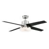 Cityview 54 in. Integrated LED Indoor Polished Nickel Ceiling Fan with Light and Remote Control by Home Decorators Collection -Outlet Home Decorators Collection Store polished nickel home decorators collection ceiling fans with lights yg814 pn 64 1000
