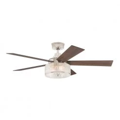 Graymont 52 in. Polished Nickel Ceiling Fan with Light and Remote Control by Home Decorators Collection -Outlet Home Decorators Collection Store polished nickel home decorators collection ceiling fans with lights yg862 pn c3 1000