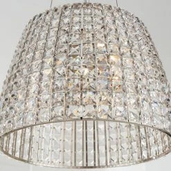 Beatrice 3-Light 16 in. Polished Nickel Crystal Pendant by Home Decorators Collection -Outlet Home Decorators Collection Store polished nickel home decorators collection chandeliers 11212 40 1000