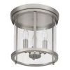 10 in. 3-Light Polished Nickel Round Modern Ceiling Light Flush Mount with Clear Glass by Home Decorators Collection -Outlet Home Decorators Collection Store polished nickel home decorators collection flush mount lights hb1079 326 64 1000