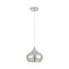 1-Light Polished Nickel Mini Pendant by Home Decorators Collection -Outlet Home Decorators Collection Store polished nickel home decorators collection pendant lights 27072 64 1000