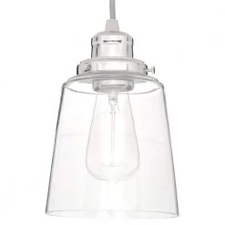 Melton 1-Light Polished Nickel Pendant with Clear Glass Shade and Silver Cord by Home Decorators Collection 19 Melton 1-Light Polished Nickel Pendant with Clear Glass Shade and Silver Cord by Home Decorators Collection -Outlet Home Decorators Collection Store polished nickel home decorators collection pendant lights 7435p 32 77 1000