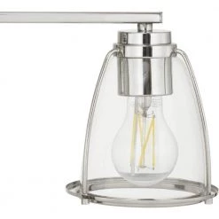 Brooke Park 24 in. 3-Light Polished Nickel Industrial Bathroom Vanity Light with Clear Glass Shades by Home Decorators Collection -Outlet Home Decorators Collection Store polished nickel home decorators collection vanity lighting 1027hdcpndi 1f 1000