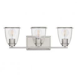 Brooke Park 24 in. 3-Light Polished Nickel Industrial Bathroom Vanity Light with Clear Glass Shades by Home Decorators Collection -Outlet Home Decorators Collection Store polished nickel home decorators collection vanity lighting 1027hdcpndi 40 1000