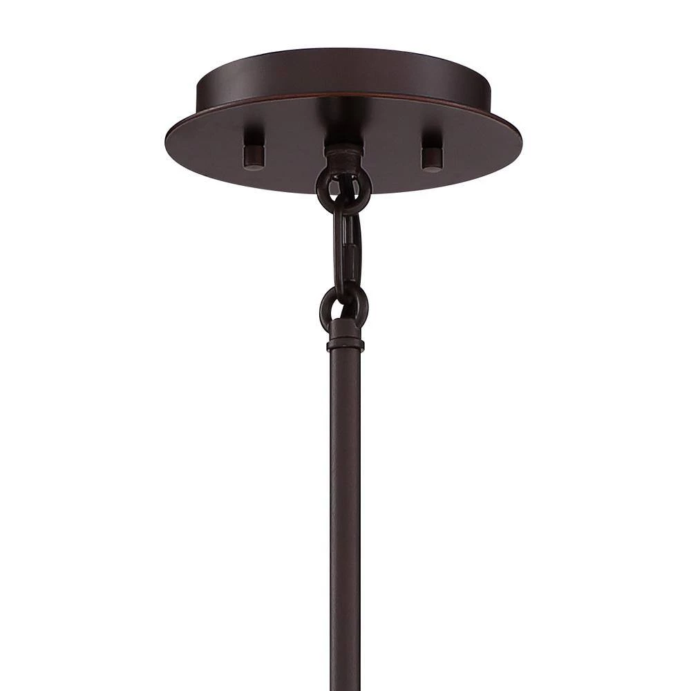 1-Light Royal Bronze Mini Pendant with Dual Glass Shades by Home Decorators Collection 9 1-Light Royal Bronze Mini Pendant with Dual Glass Shades by Home Decorators Collection - Image 7