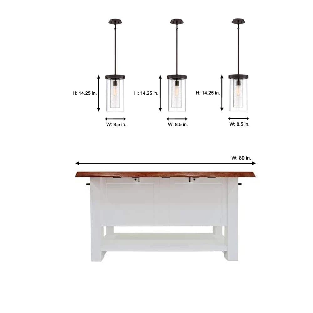 1-Light Royal Bronze Mini Pendant with Dual Glass Shades by Home Decorators Collection 6 1-Light Royal Bronze Mini Pendant with Dual Glass Shades by Home Decorators Collection - Image 4