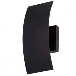 Gardi 1-Light Sand Black Outdoor Integrated LED Wall Lantern Sconce with Etched Glass by Home Decorators Collection -Outlet Home Decorators Collection Store sand black home decorators collection outdoor sconces 23720 66 1000