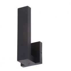 Vanderhoven 1-Light Sand Black Outdoor Integrated LED Wall Lantern Sconce with Etched Glass by Home Decorators Collection -Outlet Home Decorators Collection Store sand black home decorators collection outdoor sconces 23730 a0 1000