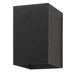 Greeleyville 1-Light Sand Black Outdoor Integrated LED Wall Lantern Sconce by Home Decorators Collection