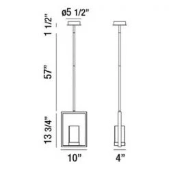 7-Watt Satin Nickel Integrated LED Pendant by Home Decorators Collection -Outlet Home Decorators Collection Store satin nickel home decorators collection pendant lights 34038 hbon c3 1000