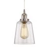 6 in. Satin Nickel Mini Pendant with Clear Glass Shade by Home Decorators Collection -Outlet Home Decorators Collection Store satin nickel home decorators collection pendant lights hd 1820sn 64 1000