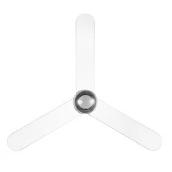Everaine 52 in. White Color Changing Integrated LED Silver Ceiling Fan with Light Kit, DC Motor and Remote Control by Home Decorators Collection -Outlet Home Decorators Collection Store silver home decorators collection ceiling fans with lights 52111 44 1000