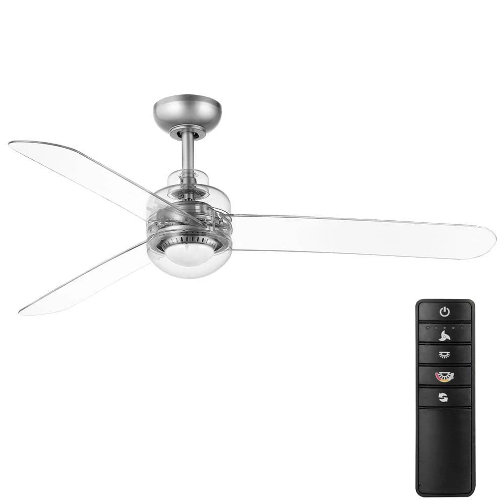 Everaine 52 in. White Color Changing Integrated LED Silver Ceiling Fan with Light Kit, DC Motor and Remote Control by Home Decorators Collection 3 Everaine 52 in. White Color Changing Integrated LED Silver Ceiling Fan with Light Kit, DC Motor and Remote Control by Home Decorators Collection