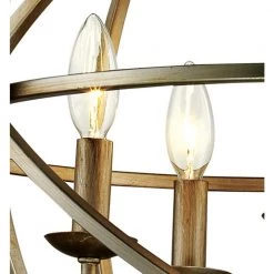 Sarolta Sands 5-Light Antique Silver Orb Chandelier for Dining Room by Home Decorators Collection -Outlet Home Decorators Collection Store silver home decorators collection chandeliers lsa 55607 44 1000