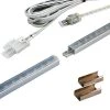 12 in. Long Fineline LED Stick Light 2.4 Watt 12 Volt DC in Matte Nickel by Home Decorators Collection