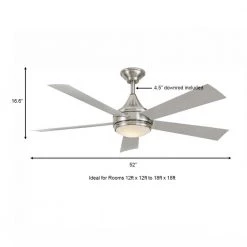 Hanlon 52 in. Integrated LED Indoor/Outdoor Stainless Steel Ceiling Fan with Light Kit and Wall Control by Home Decorators Collection 16 Hanlon 52 in. Integrated LED Indoor/Outdoor Stainless Steel Ceiling Fan with Light Kit and Wall Control by Home Decorators Collection -Outlet Home Decorators Collection Store stainless steel home decorators collection ceiling fans with lights yg533 sst bn 66 1000
