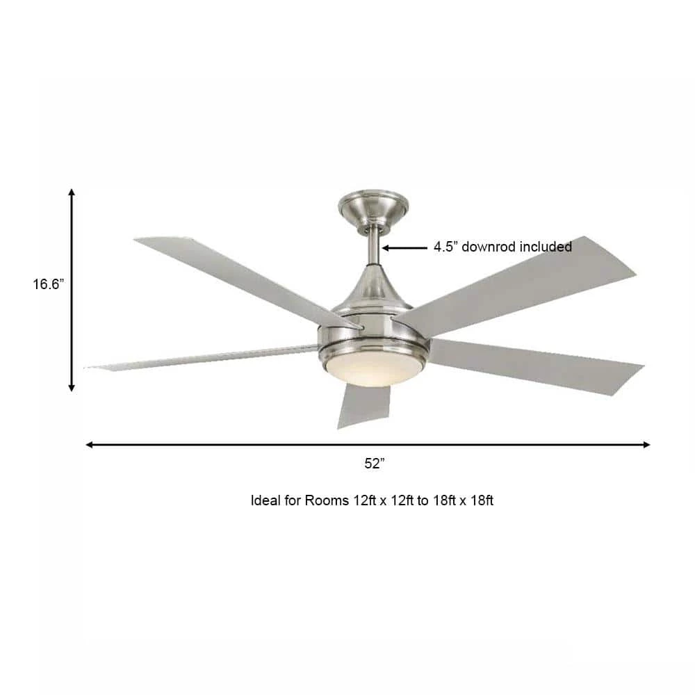 Hanlon 52 in. Integrated LED Indoor/Outdoor Stainless Steel Ceiling Fan with Light Kit and Wall Control by Home Decorators Collection 8 Hanlon 52 in. Integrated LED Indoor/Outdoor Stainless Steel Ceiling Fan with Light Kit and Wall Control by Home Decorators Collection - Image 6