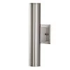 Riga Medium Modern Stainless Steel Integrated LED Outdoor Wall Cylinder Light Sconce by Home Decorators Collection -Outlet Home Decorators Collection Store stainless steel home decorators collection outdoor sconces 205216a 64 1000
