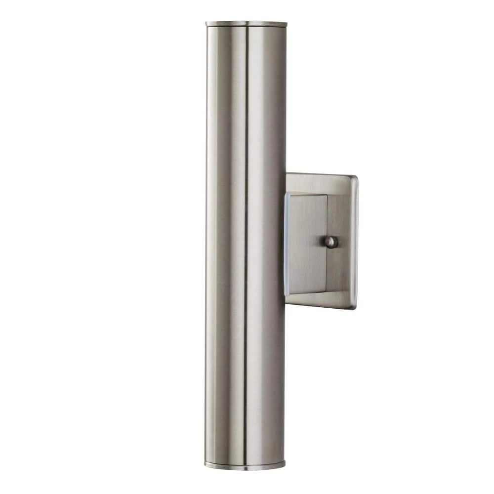 Riga Medium Modern Stainless Steel Integrated LED Outdoor Wall Cylinder Light Sconce by Home Decorators Collection 3 Riga Medium Modern Stainless Steel Integrated LED Outdoor Wall Cylinder Light Sconce by Home Decorators Collection