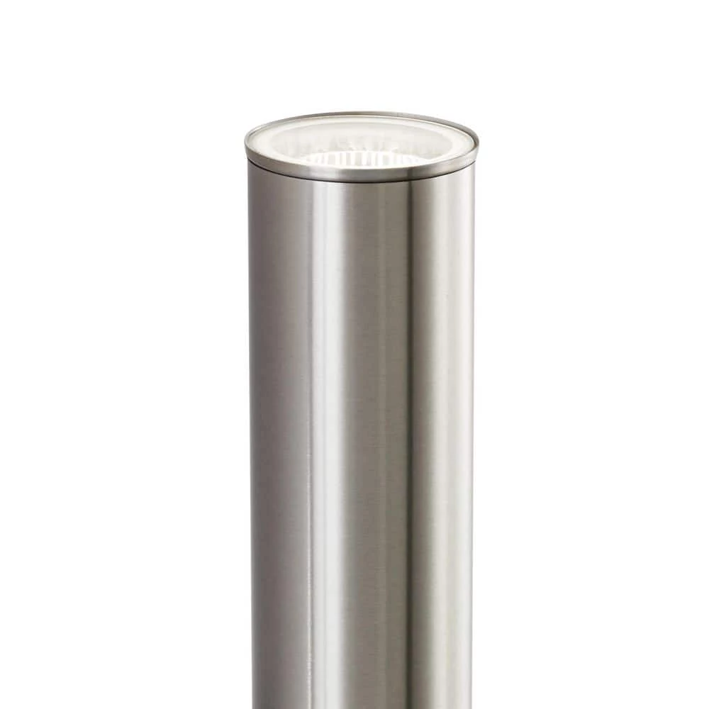 Riga Medium Modern Stainless Steel Integrated LED Outdoor Wall Cylinder Light Sconce by Home Decorators Collection 6 Riga Medium Modern Stainless Steel Integrated LED Outdoor Wall Cylinder Light Sconce by Home Decorators Collection - Image 4