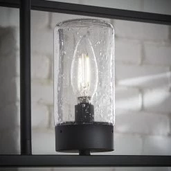 4-Light Textured Black Linear Chandelier with Weather Zinc Clear Seedy Glass by Home Decorators Collection 11 4-Light Textured Black Linear Chandelier with Weather Zinc Clear Seedy Glass by Home Decorators Collection -Outlet Home Decorators Collection Store textured black home decorators collection outdoor chandeliers ehd70051a 66 1000