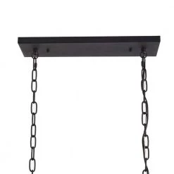 4-Light Textured Black Linear Chandelier with Weather Zinc Clear Seedy Glass by Home Decorators Collection 10 4-Light Textured Black Linear Chandelier with Weather Zinc Clear Seedy Glass by Home Decorators Collection -Outlet Home Decorators Collection Store textured black home decorators collection outdoor chandeliers ehd70051a a0 1000