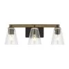 Westbrook 3-Light Weathered Oak Rustic Farmhouse Bathroom Vanity Light with Matte Black Accents by Home Decorators Collection -Outlet Home Decorators Collection Store weathered oak home decorators collection vanity lighting 4000203 795 64 1000