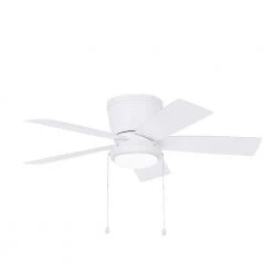 Arleigh 44 in. LED Outdoor White Ceiling Fan with Light by Home Decorators Collection