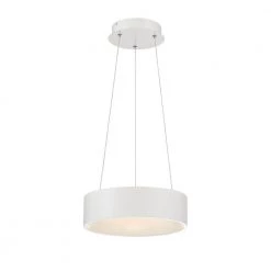 Hollandale 75-Watt Equivalence Integrated LED White Pendant by Home Decorators Collection
