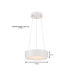 Hollandale 75-Watt Equivalence Integrated LED White Pendant by Home Decorators Collection -Outlet Home Decorators Collection Store white home decorators collection chandeliers 11218 a0 1000