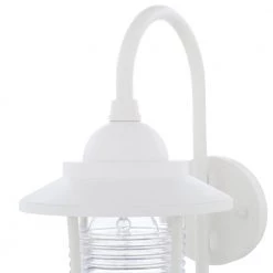 1-Light White Outdoor Wall Lantern Sconce by Home Decorators Collection -Outlet Home Decorators Collection Store white home decorators collection outdoor sconces 5140205 40 1000