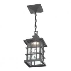 Summit Ridge Collection Zinc Outdoor Integrated LED Hanging Lantern by Home Decorators Collection -Outlet Home Decorators Collection Store zinc home decorators collection outdoor pendant lights cqh1701l a0 1000