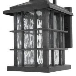 Summit Ridge Collection Zinc Motion Sensor Outdoor Integrated LED Wall Lantern Sconce by Home Decorators Collection -Outlet Home Decorators Collection Store zinc home decorators collection outdoor sconces cqh1691ls 2 a0 1000
