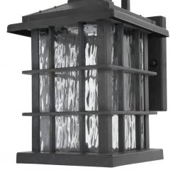 Summit Ridge Collection Zinc Outdoor Integrated LED Wall Lantern Sconce by Home Decorators Collection -Outlet Home Decorators Collection Store zinc home decorators collection outdoor sconces cqh1691ls 40 1000