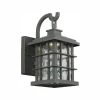 Summit Ridge Collection Zinc Outdoor Integrated LED Wall Lantern Sconce by Home Decorators Collection