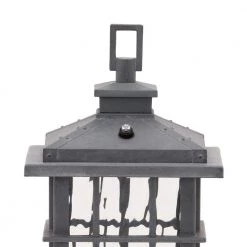 Summit Ridge Collection Zinc Outdoor Integrated LED Post Light by Home Decorators Collection -Outlet Home Decorators Collection Store zinc home decorators collection post lanterns cqh1801l a0 1000